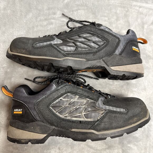 Ariat Men's Composite Toe Work Shoes Size 9 Black Gray ASTM F2413-18 - Picture 7 of 10